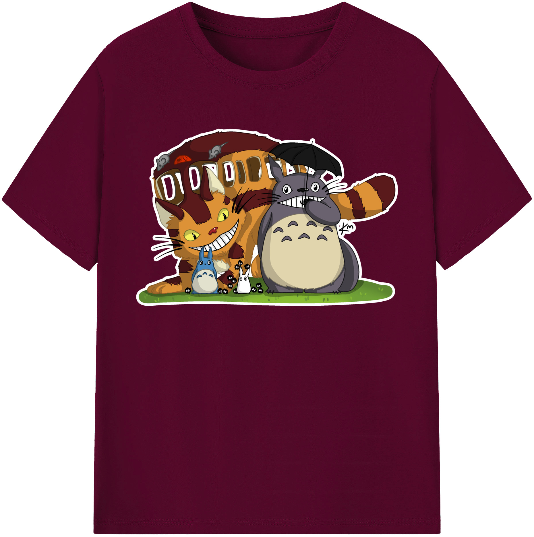 （画像用） となりのトトロ 草壁メイ 草壁サツキ My Neighbor Totoro Satsuki Kusakabe Mei Kusakabe レディースカジュアルプリントTシャツ（綿100％）